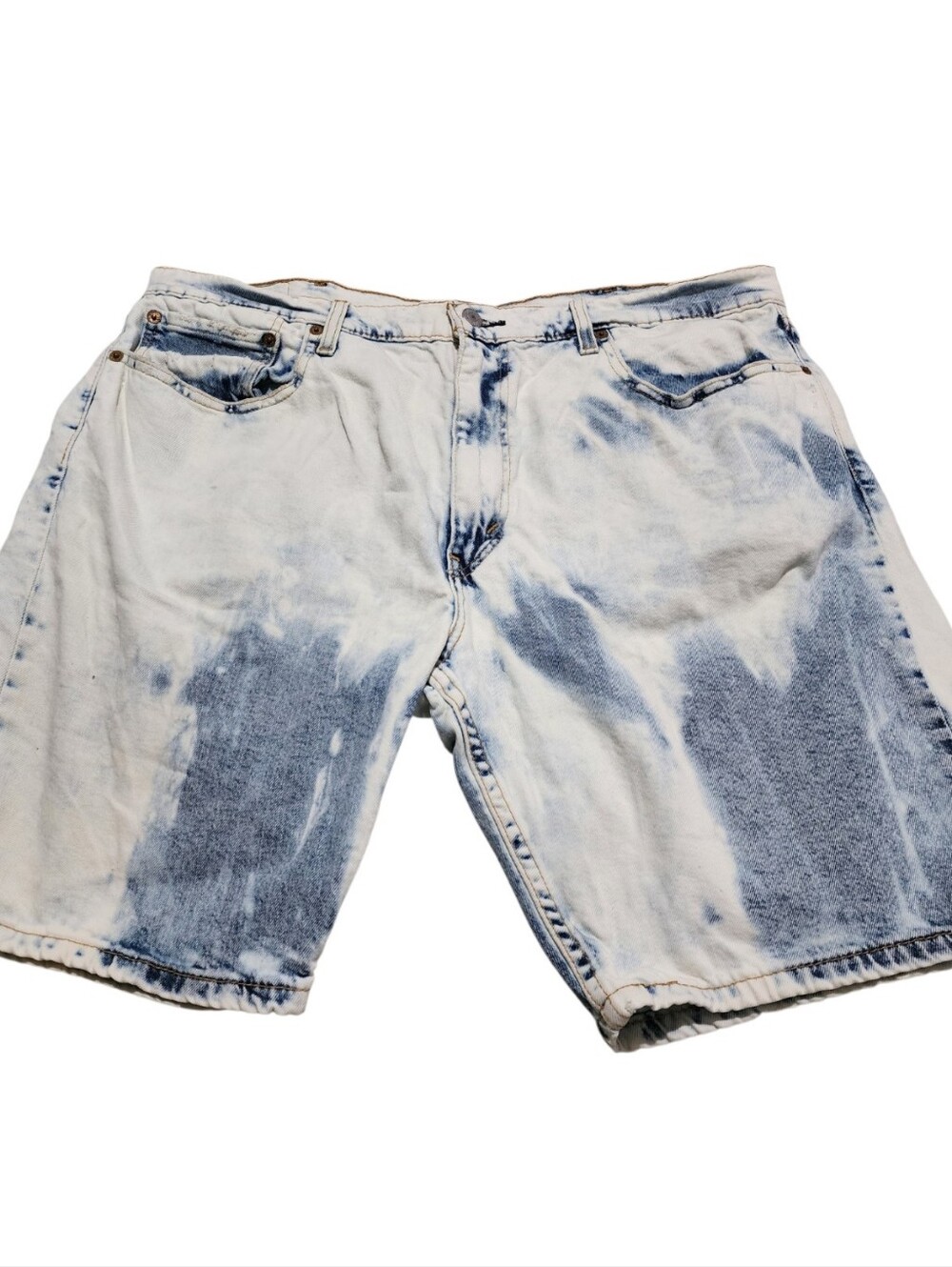 Levis 412 Bleach Wash Shorts Mens 38